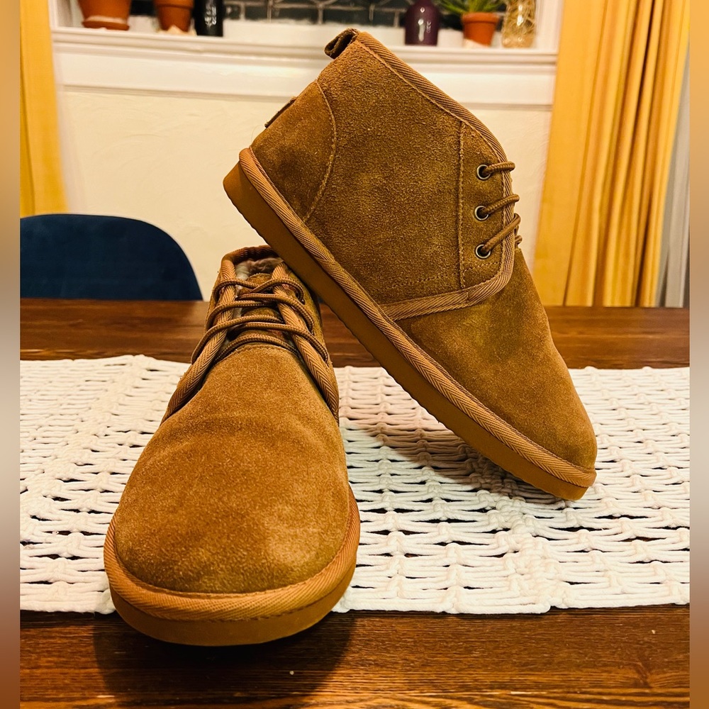 LUGZ - Mens Shearling Lined Suede Boots - Size 10